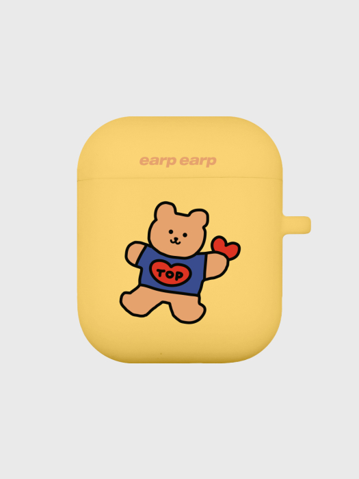 Bear heart-yellow(Air Pods)