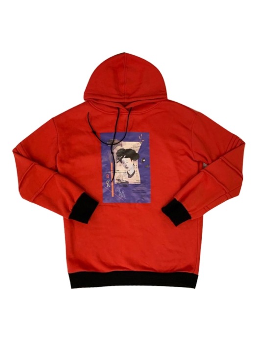19F/W RED GRAPHIC HOOD T-SHIRTS
