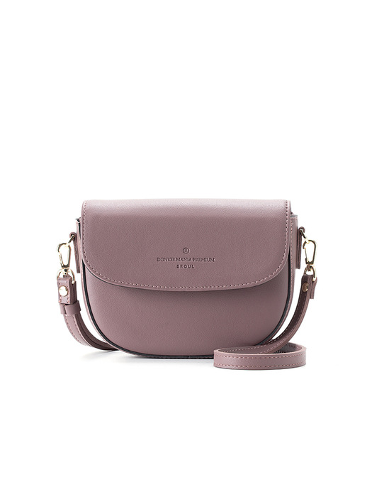 half-moon cross bag (mauve) - D1017MV