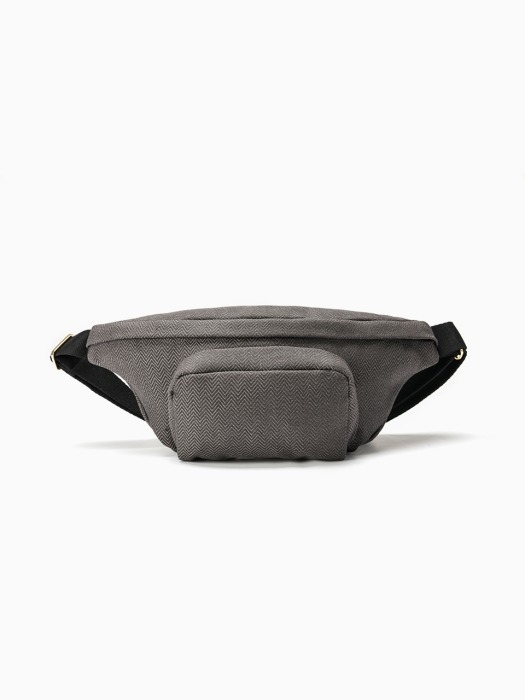 WAISTBAG HERRINGBONE (웨이스트백 헤링본) Grey