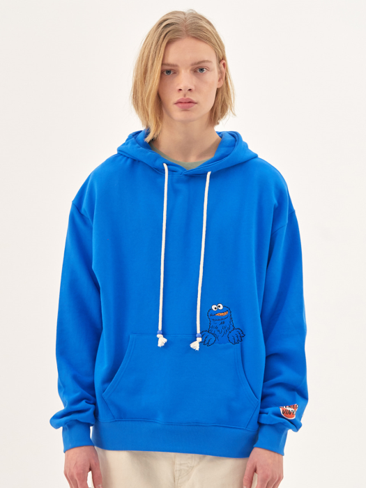 [SS20 SV X Sesame Street] Embroidered Hoodie(Blue)