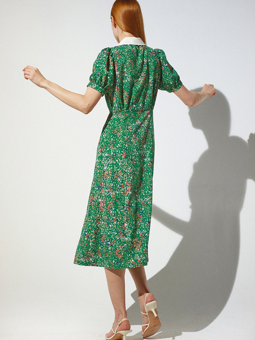 Floral Cuban Dress_Green