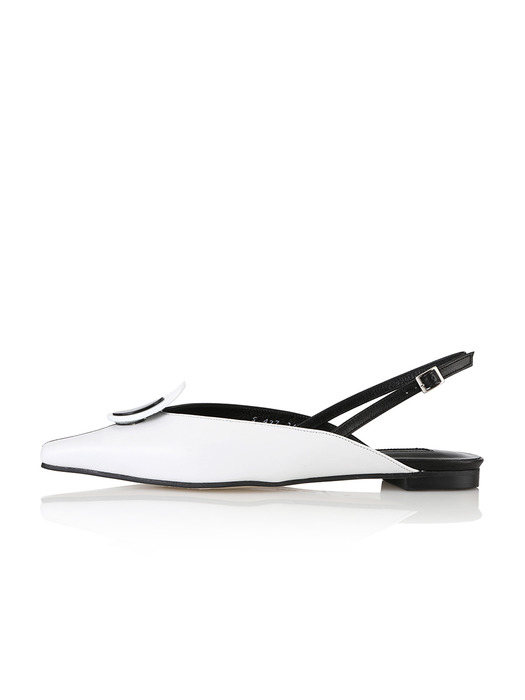 Twiggy flat sandals / 20SS-S427 Black+White