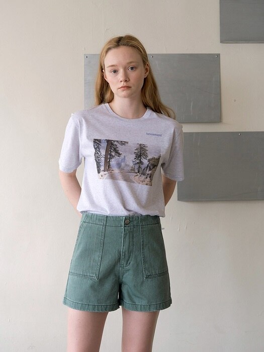 FOREST TEE - IVORY MELANGE