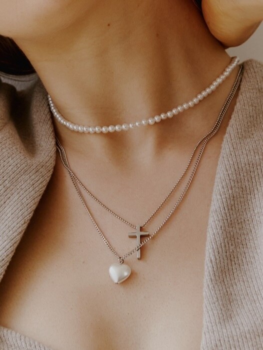 [3 SET] Pearl & Wish Necklace