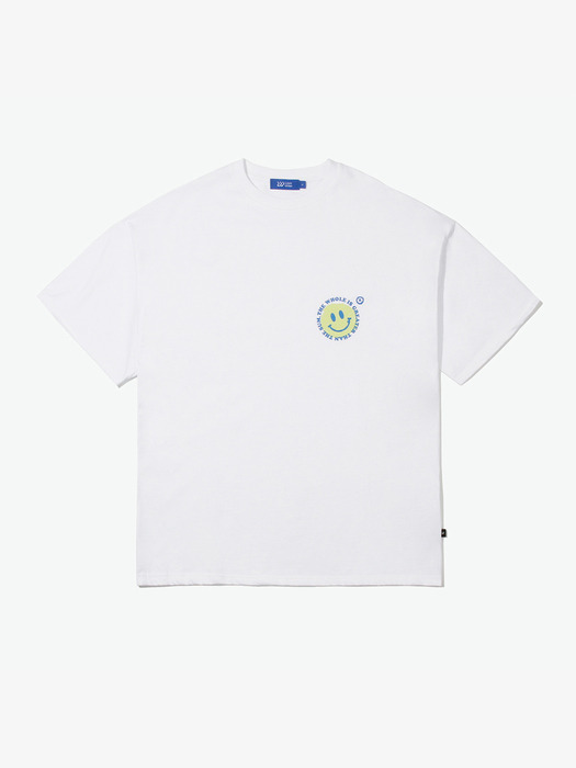 SMILE OVER S/S TEE WHITE