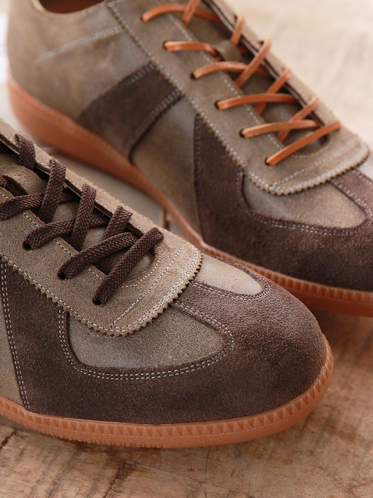 German Shoes Vintage Khaki#0112K