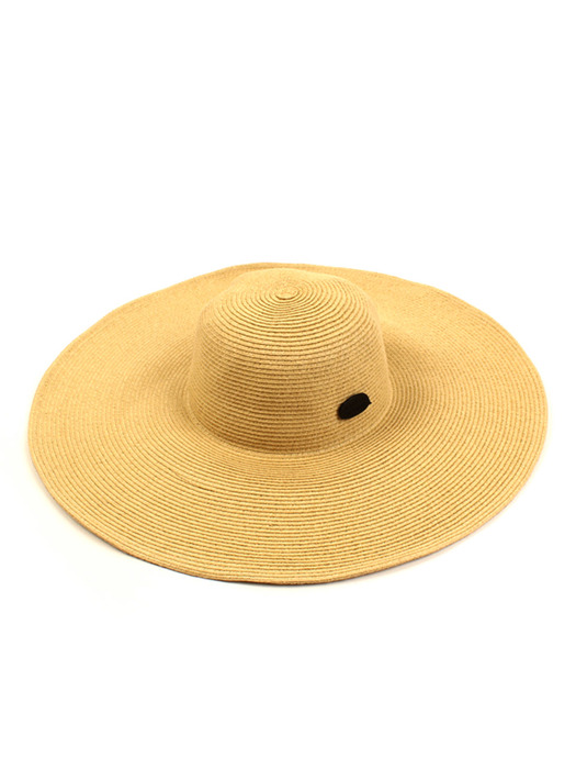 Long Beige Wire Cloche Hat BK 여름페도라