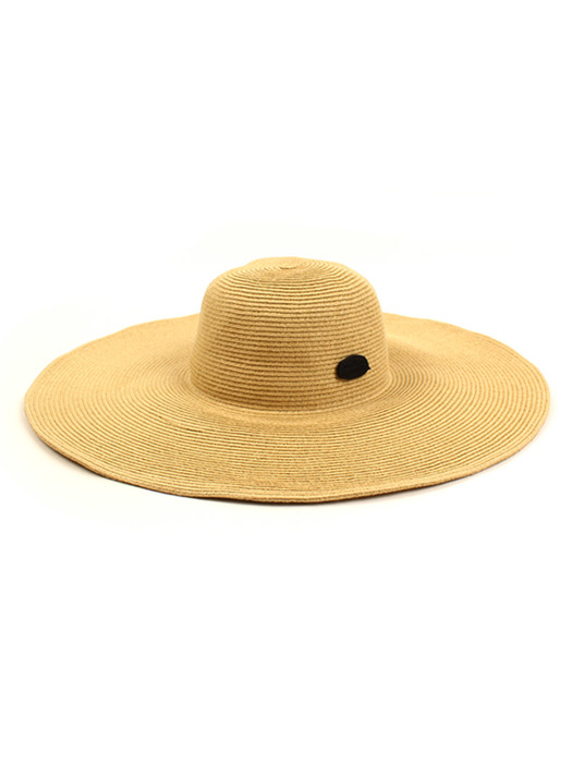 Long Beige Wire Cloche Hat BK 여름페도라