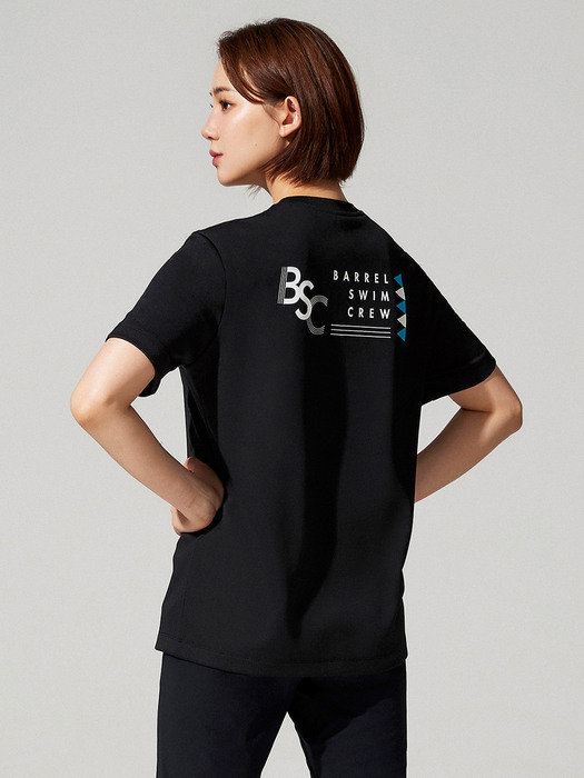 유니섹스 인스파이어드 스윔크루 티셔츠 블랙 (BG1USSV01BLK)