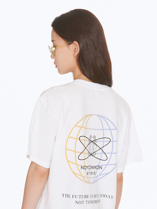 GRADATION PLANET TEE WH