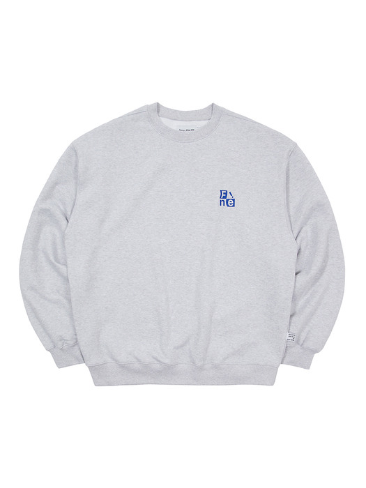 Small Windows Logo Crewneck Sweatshirt_Melange gray