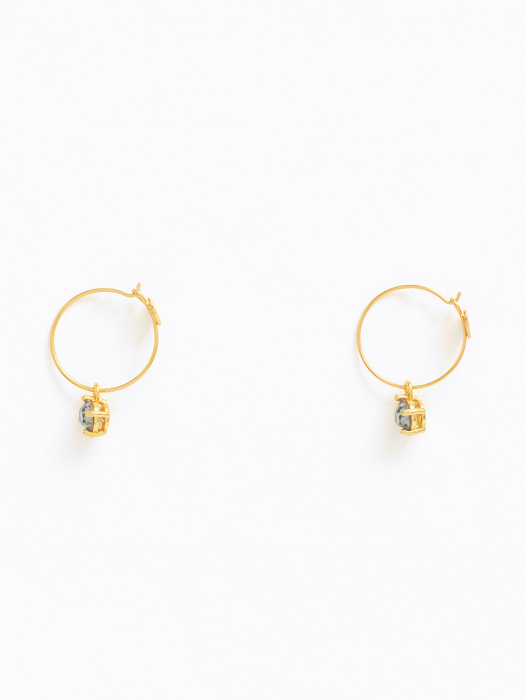 Crystal thin hoop earrings_B206AIW001GO