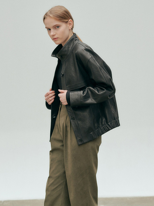 20FN leather blouson jacket