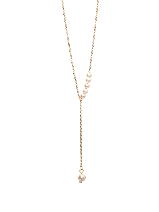 LU109 half pearl necklace
