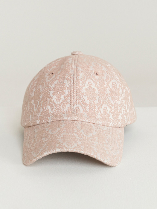 ACQUARD BALL CAP_pink beige