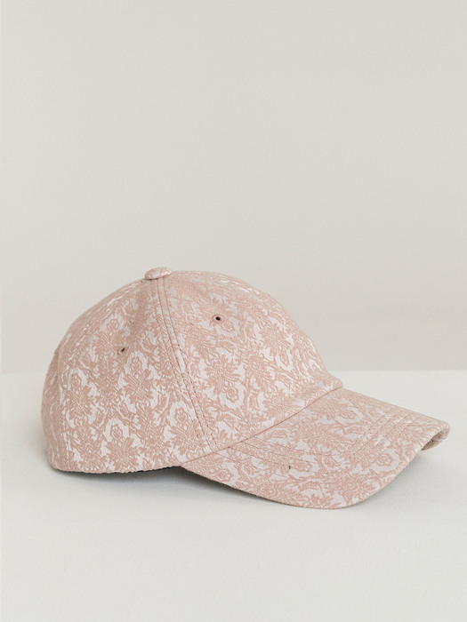 ACQUARD BALL CAP_pink beige