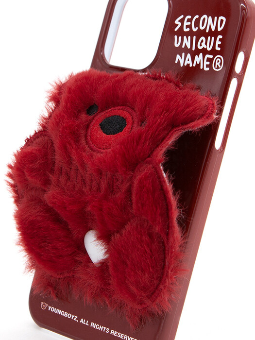 SUN CASE PATCH FUR BEAR REDVELVET