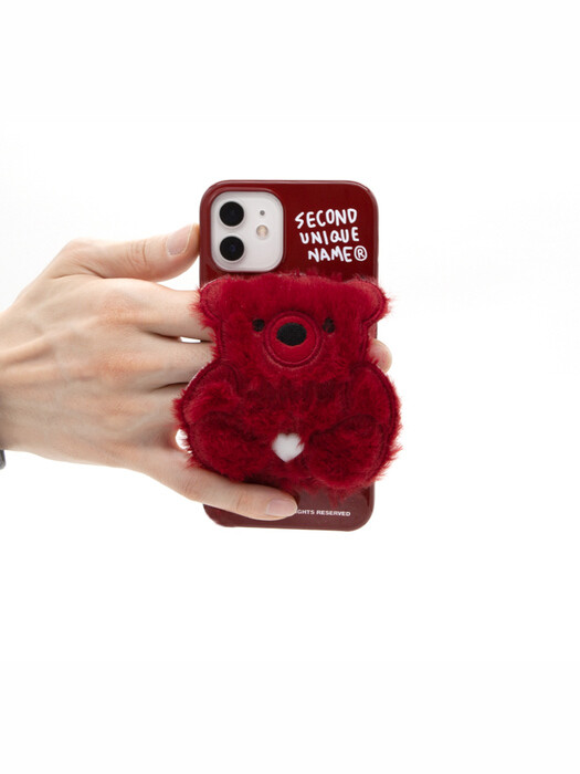 SUN CASE PATCH FUR BEAR REDVELVET