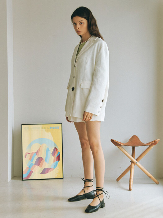 ANDY SINGLE LINEN JACKET_IVORY (EEOO1JKR04W)