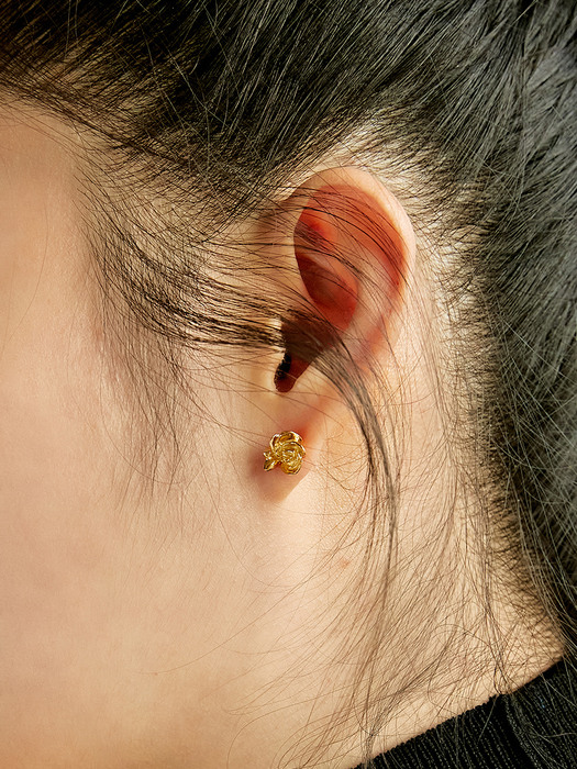 (silver925)rose Earrings