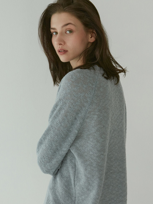 Linen Slub Sweater (Blue)