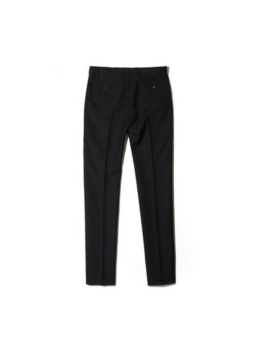 trendy black mesh suit pants_CWFCM21191BKX