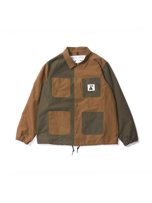 SUMMIT COVERALL COACH JACKET BEIGE MULTI