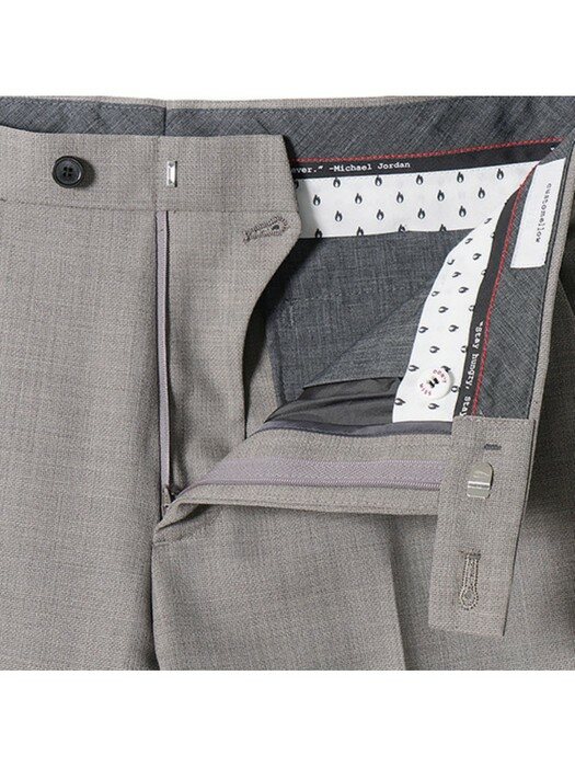color beige mesh suit pants_CWFCM21414BEX