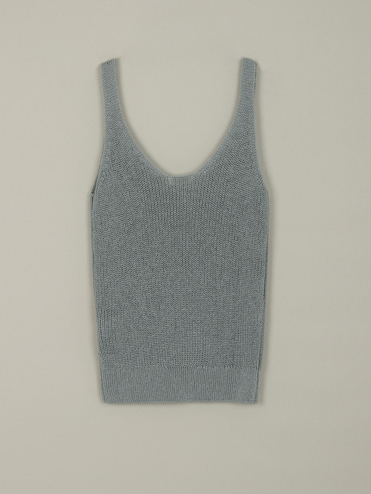 Basic Knit Sleeveless_Sky Blue