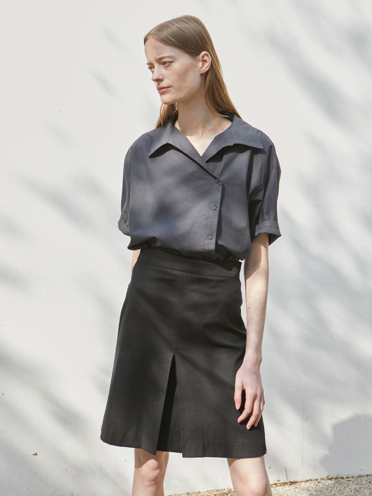 Folded Comfort Skirt - Black