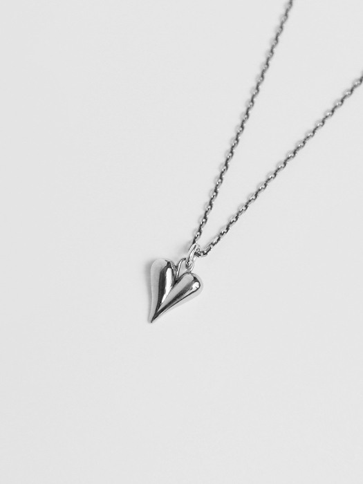 heart arrow necklace (50~55cm vintage silver 925)