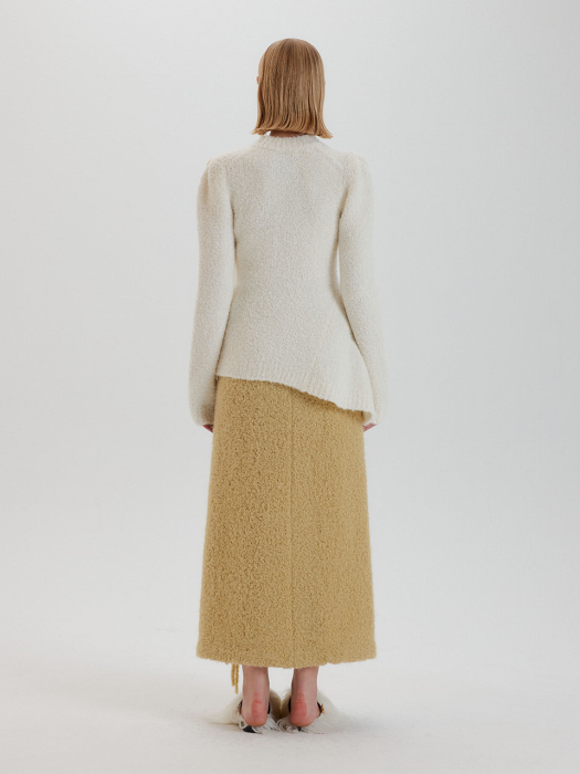 THYME Asymmetric Knit Pullover - Ivory
