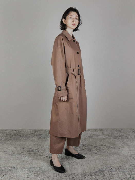 CLASSIC COTTON TRENCH (COCOA)