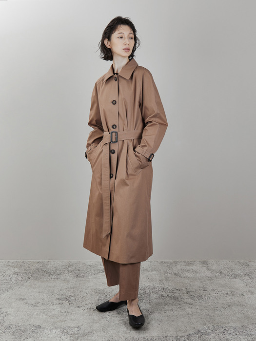 CLASSIC COTTON TRENCH (COCOA)