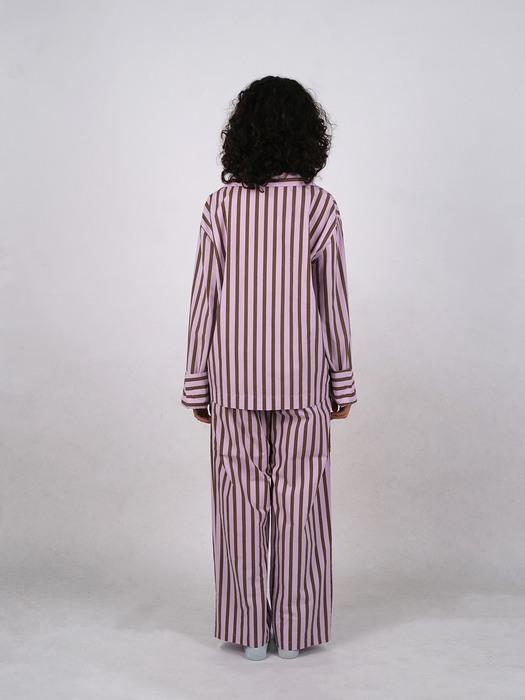 Stripy Striped PJ Set Cherry Ju