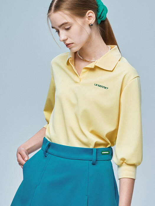 심플 폴로 셔츠 Simple Polo Shirts_Lemon Yellow