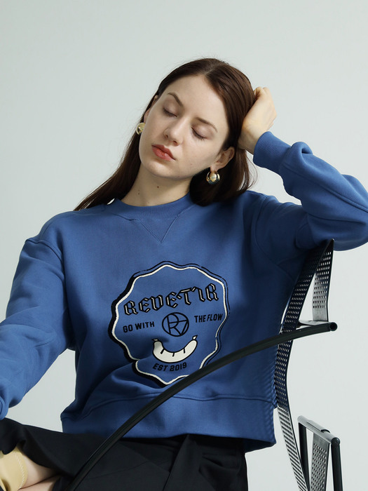 돌체 맨투맨 티셔츠-BLUE