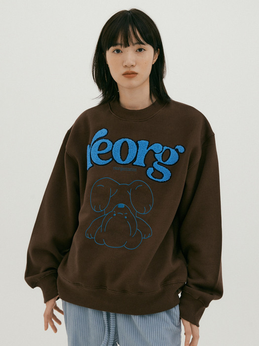 NOI TEDDY BEAR SWEATSHIRTS BROWN