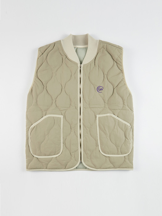 LYF  라운드퀼팅패딩베스트 round quilting padding vest(k)