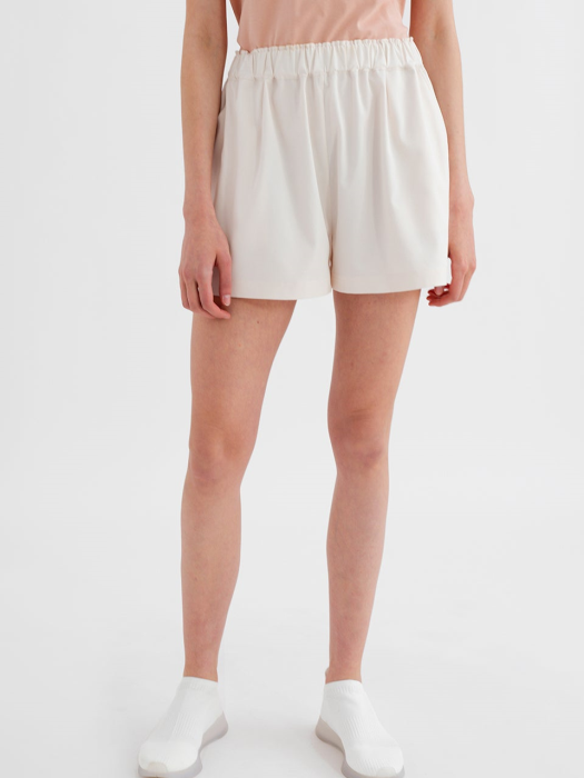 WIDE TWILL SHORTS (WHITE)