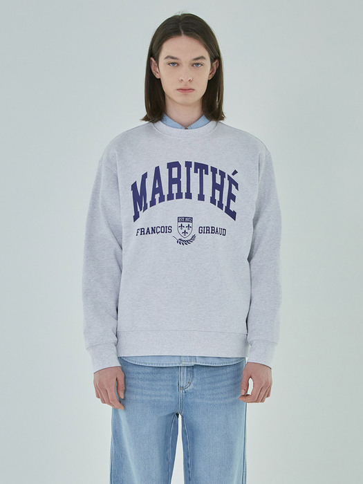 COLLEGE SWEATSHIRT light heather gray