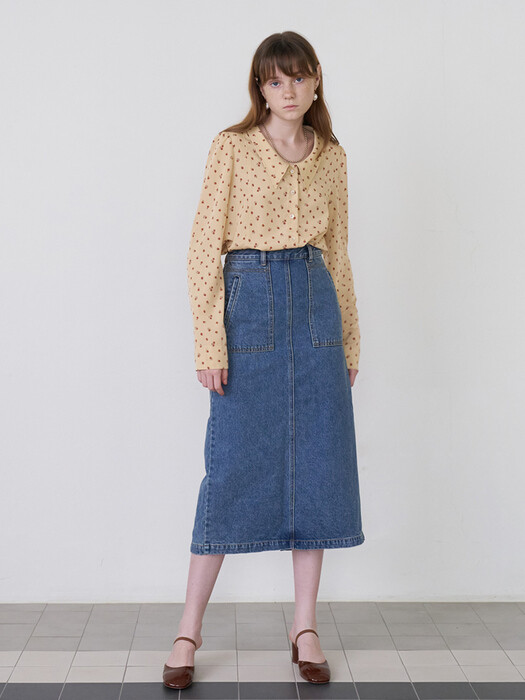 21 Fall_Vintage Denim Skirt 