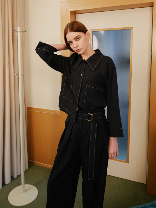 Belted Two-Tuck Pants NW2XWL313