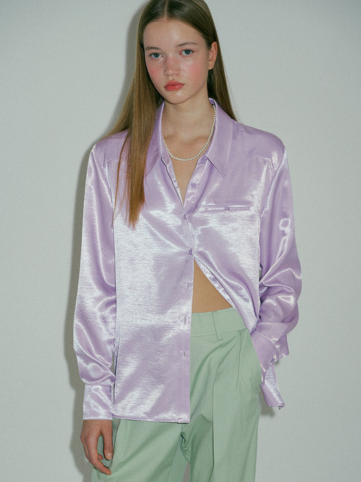 of silky shirts_lavender