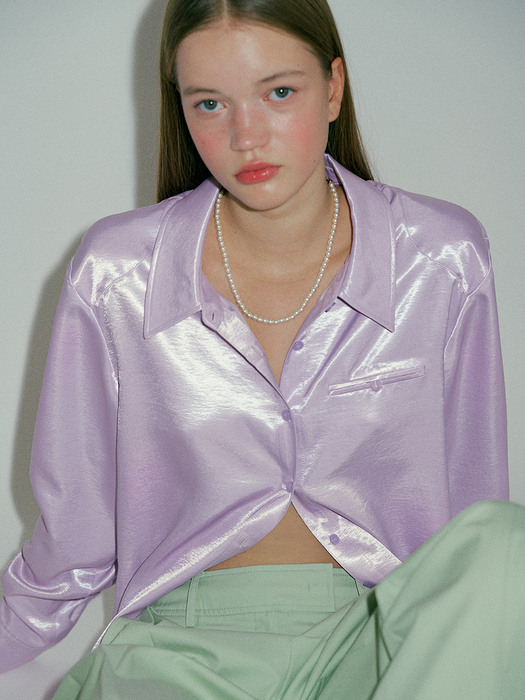 of silky shirts_lavender