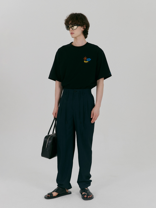 LIGHT TWO-WAY WIDE PANTS NAVY_M_UDPA2B321N2