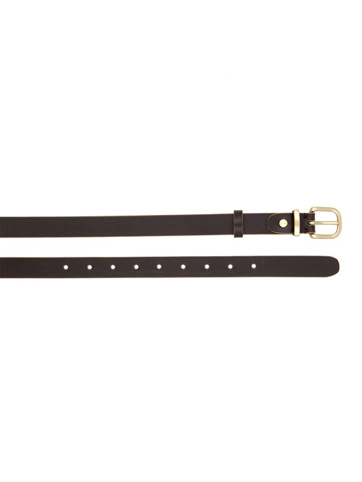 25mm Slim Leather Belt (BRAWN)