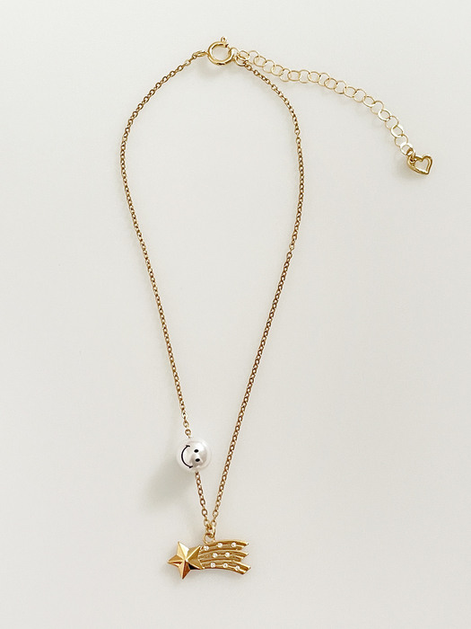 Shooting star Necklace (Gold)