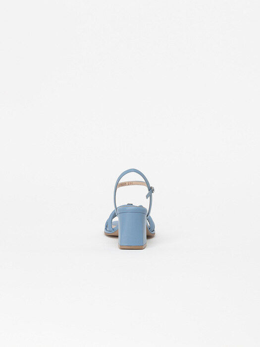 Edelie Padded Strap Sandals in Airy Blue